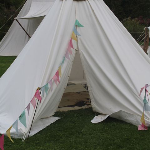 Ein Wickel-Zelt für die kleinen Gäste